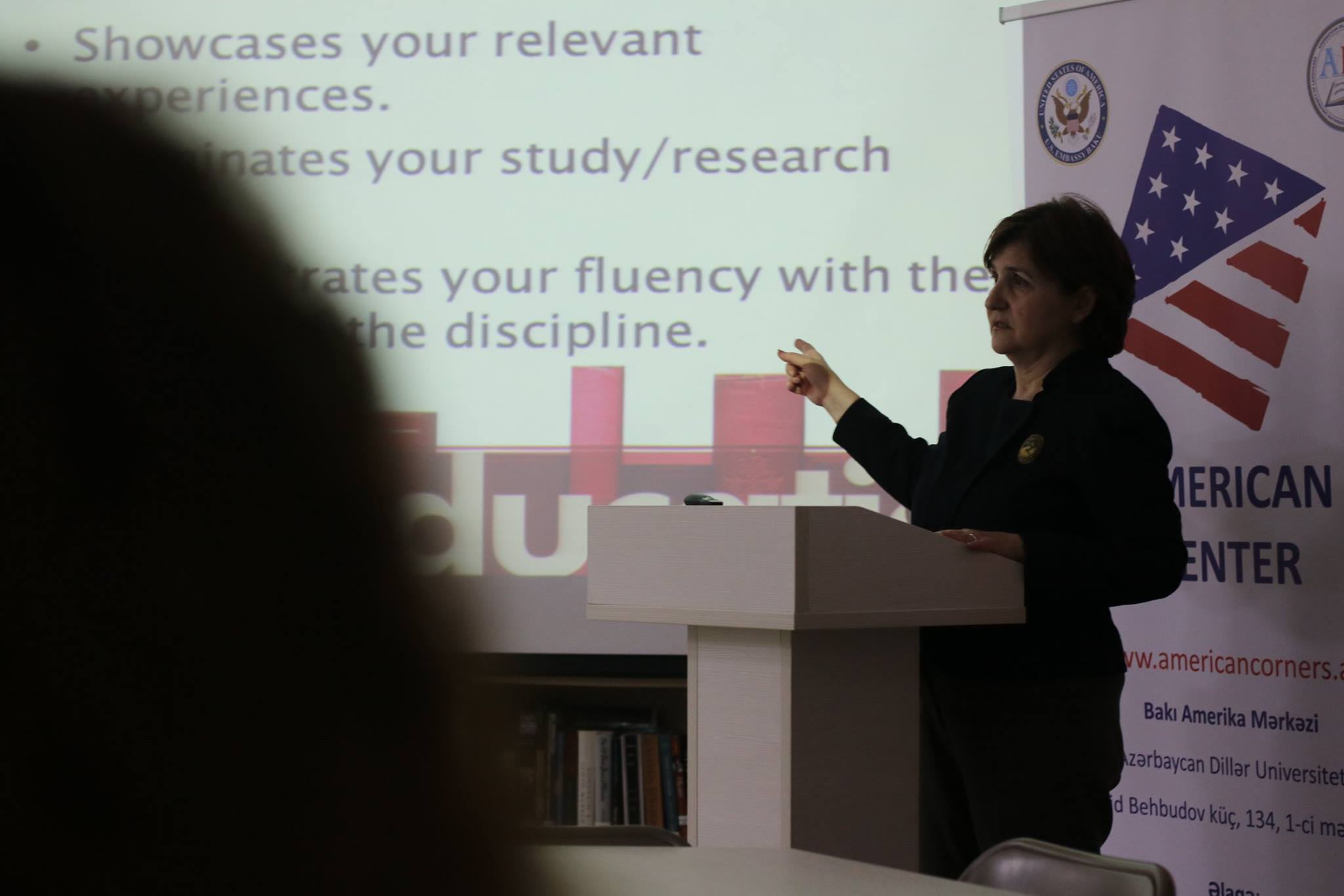 On April 4, Baku American Center hosted a presentation by Bahar Hajizada. 